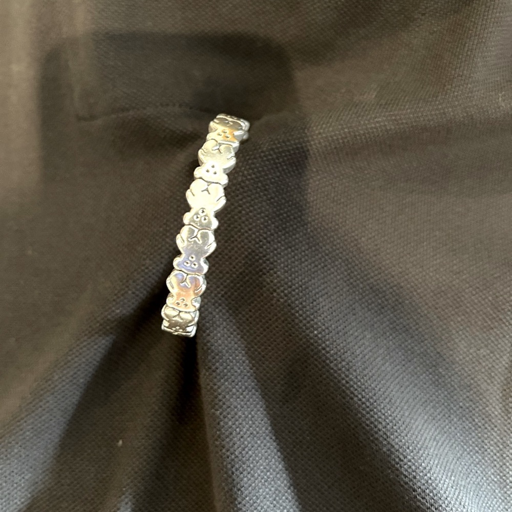 Tous 925 Silver Straight Bear Bracelet